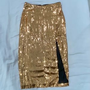 COPY - Sequin midi length skirt